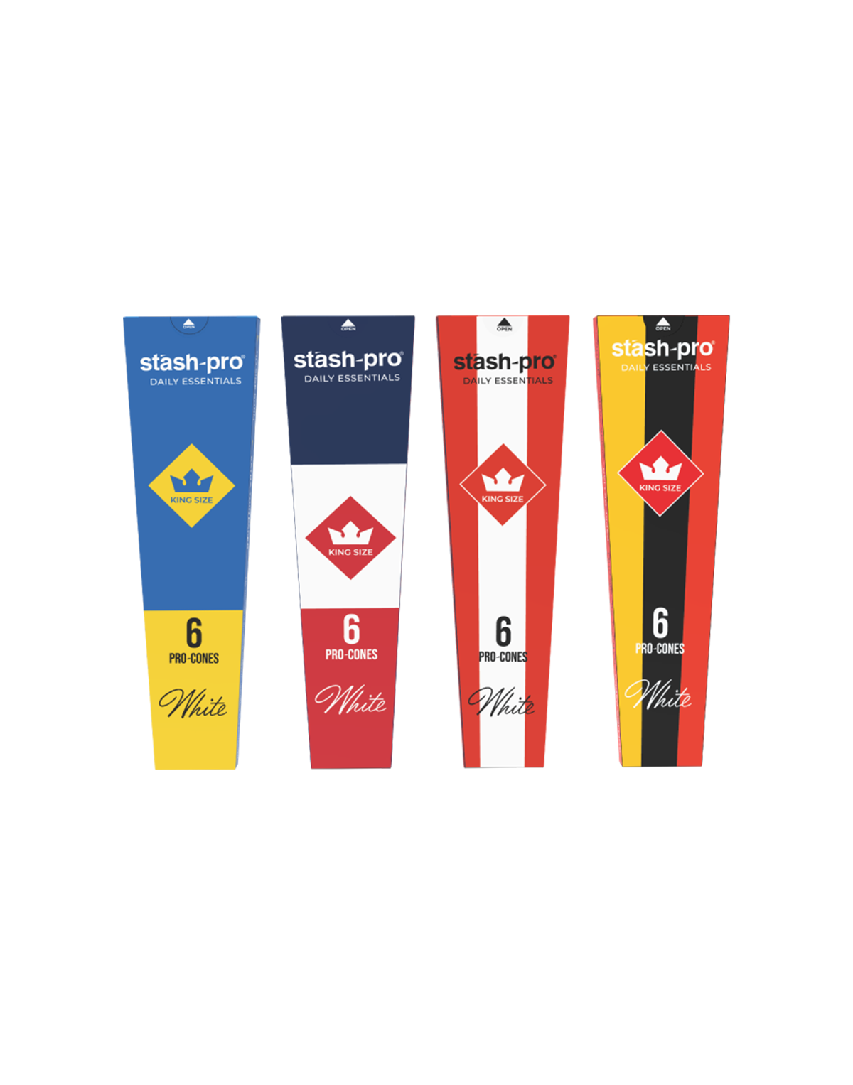 White Pre-Rolled Cones — Pack of 6